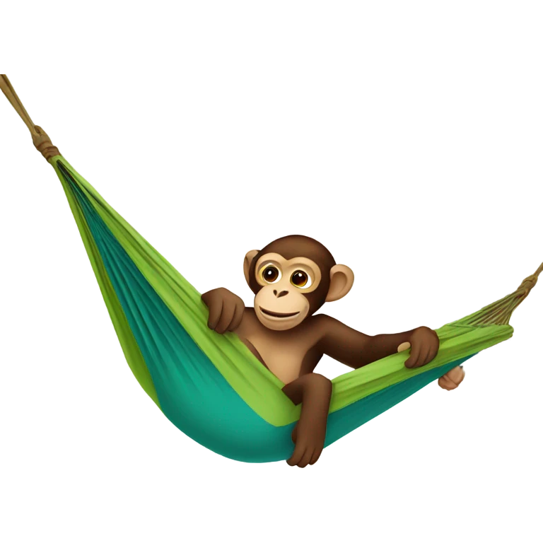 Monkey in a hammock emoji
