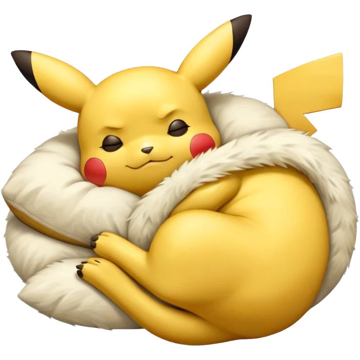 Pikachu slepping emoji