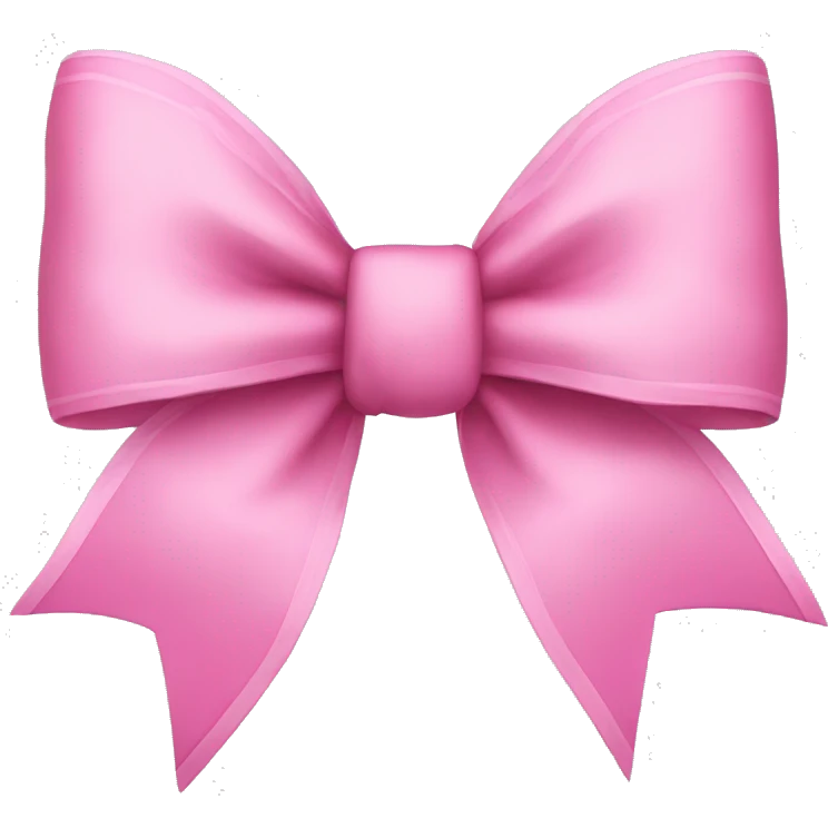 Pink bow emoji