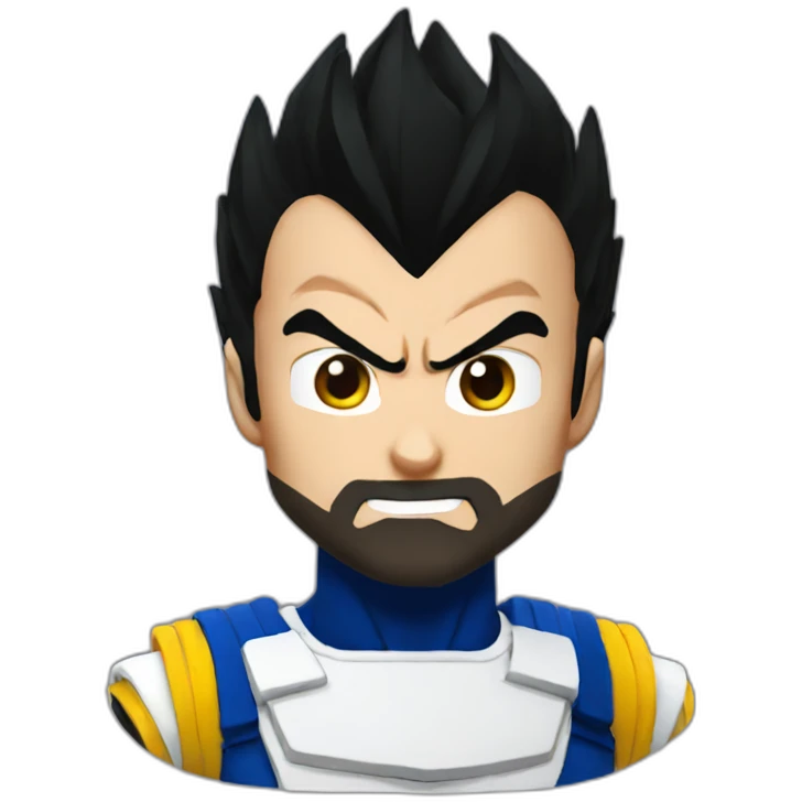 Vegeta black hair emoji