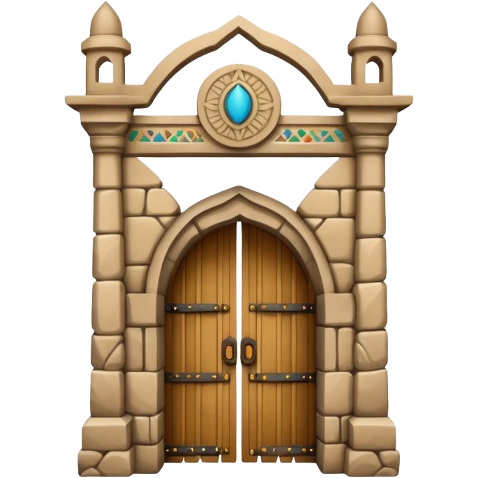 Harar's stone gate historic compound entrance carved stone Ethiopian landmark emoji
