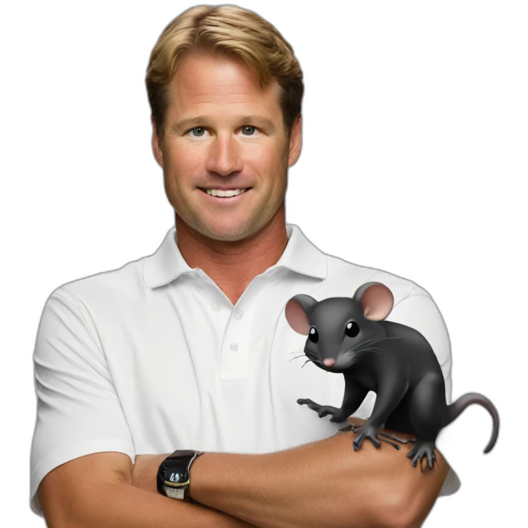 lane kiffin holding black rat emoji