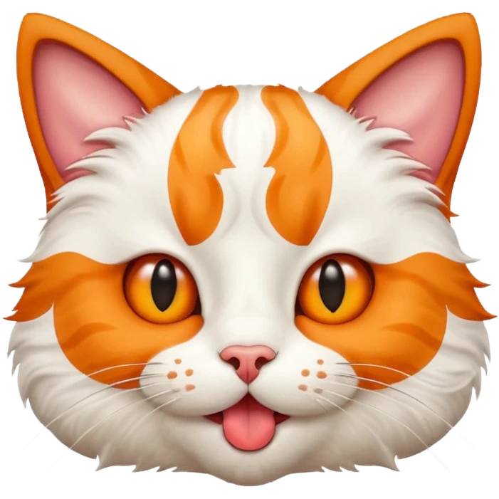 Cat with tongue out emoji