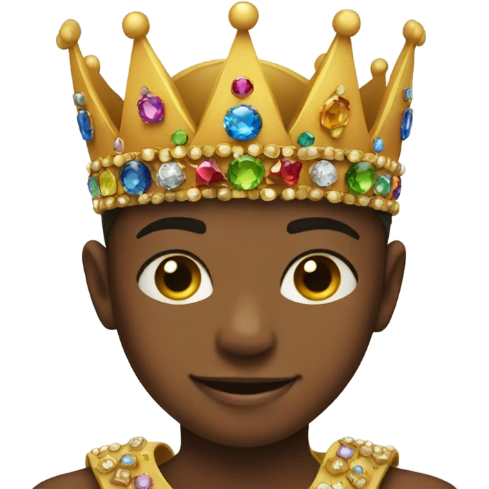Son wearing a crown emoji