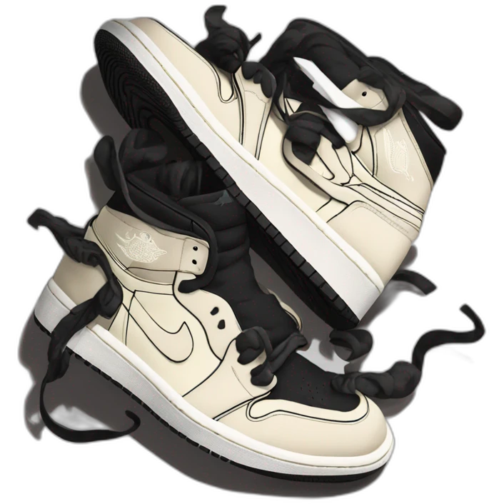 Air Jordan1 Travis Scott black phantom emoji