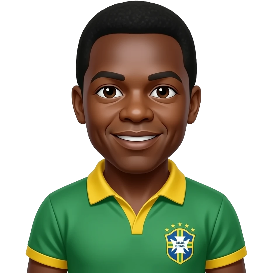 Pele in brazil jeresey emoji