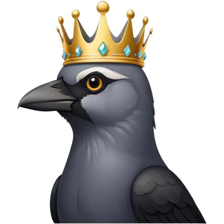 King jackdaw emoji