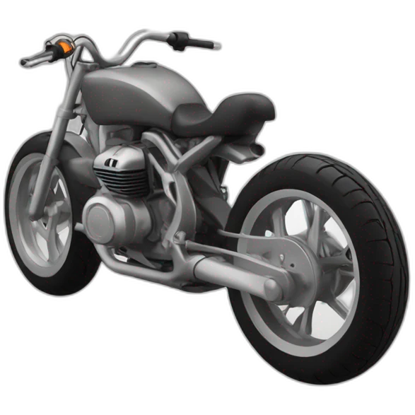 Moto roue arrière emoji