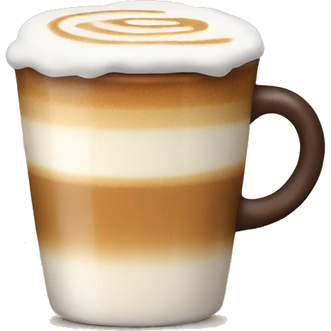 Latte coffee emoji