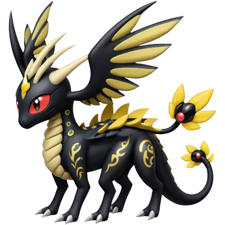 Meloetta-Nargacuga-Giratina-Pokémon-Fakémon-fusion-hybrid-creature emoji