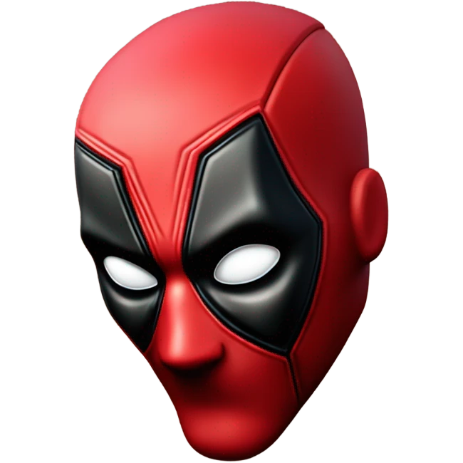 3D deadpool head emoji