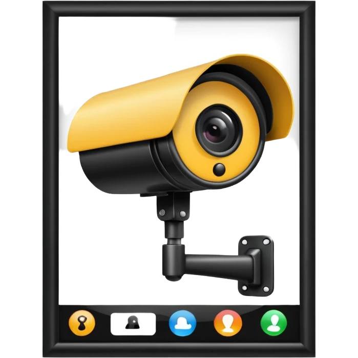 cctv application in black  emoji
