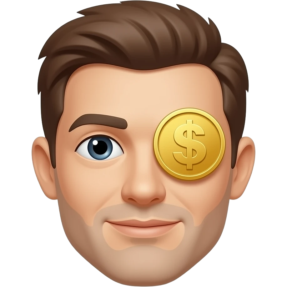 Eliminate the eyes of this image and the facial expressions to just be one big gold piece; get rid of the text entirely as well. emoji