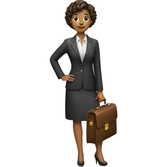 woman holding briefcase emoji