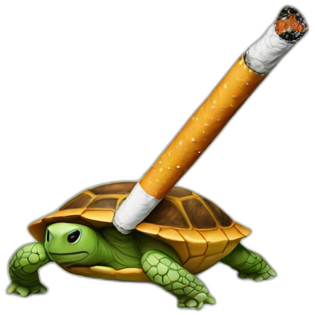 Cigarette sur tortue emoji
