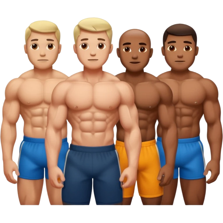 Nude men emoji