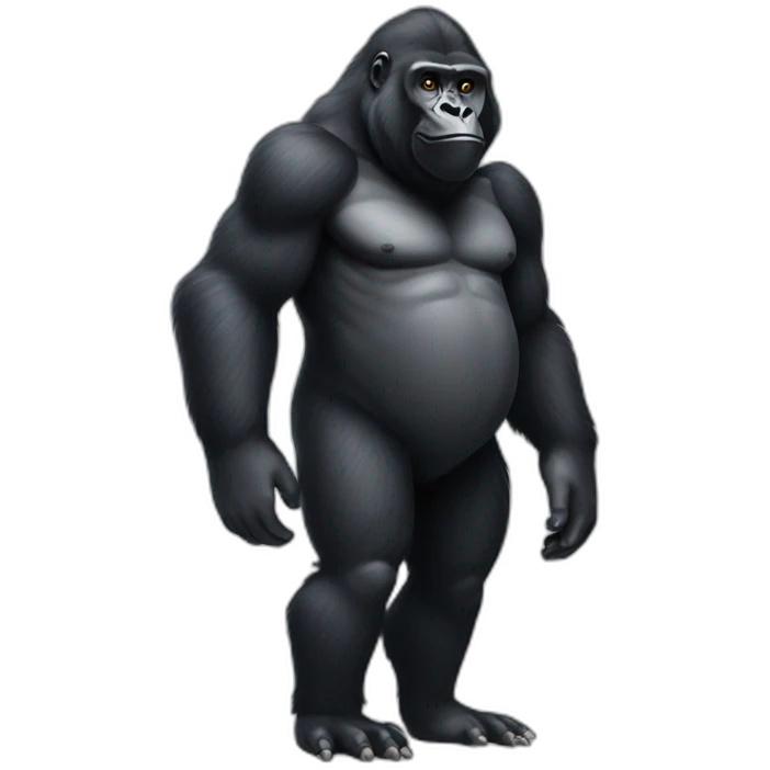 Mountain Gorilla full body emoji