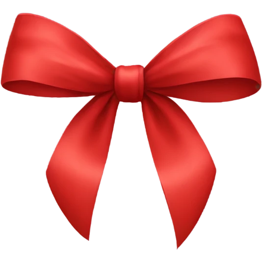Red bow emoji