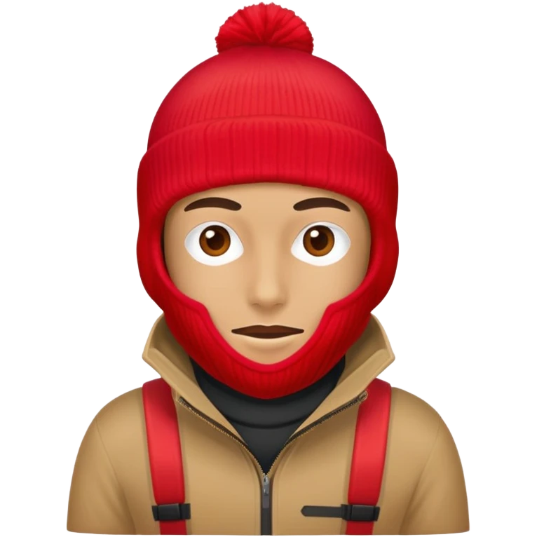 robber in a red ski mask emoji