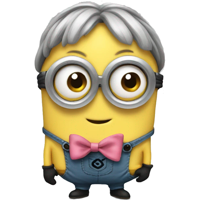 minion with bow emoji