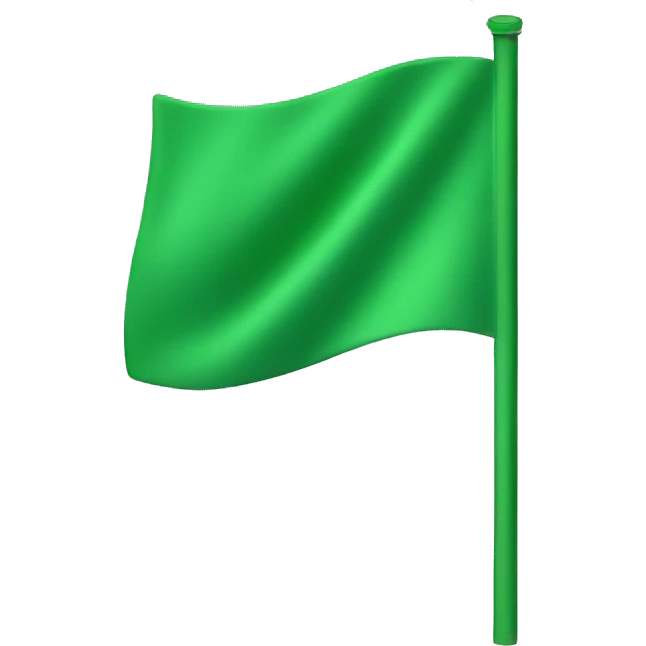 Green flag  emoji