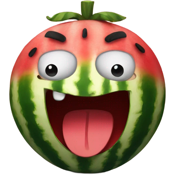 Angry watermelon  emoji