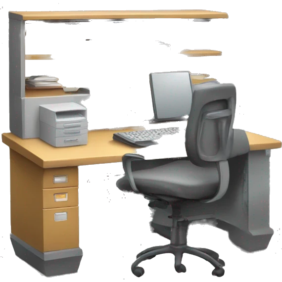 a comuter storage desk emoji
