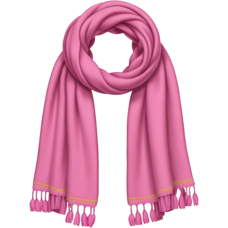 Pink scarf emoji