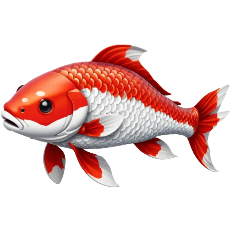 red white Koi fish emoji