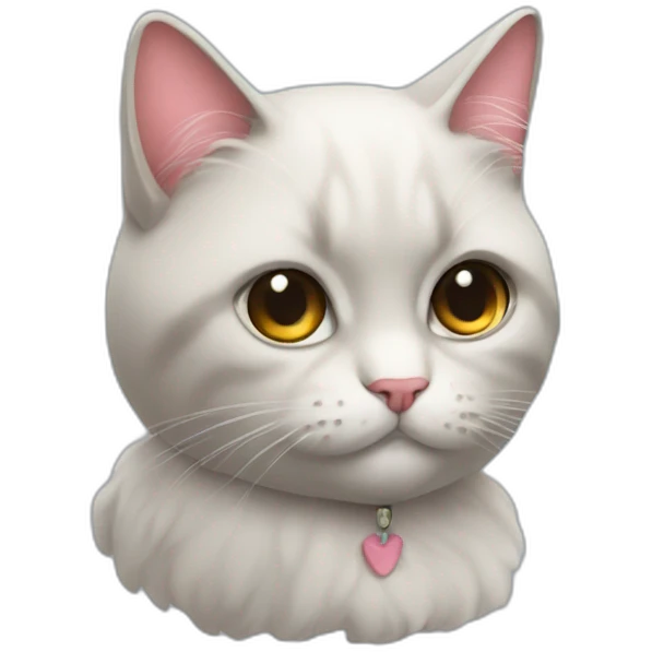 gata con lazo emoji