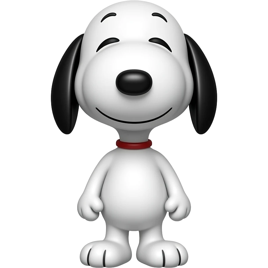 Snoopy facing forward emoji