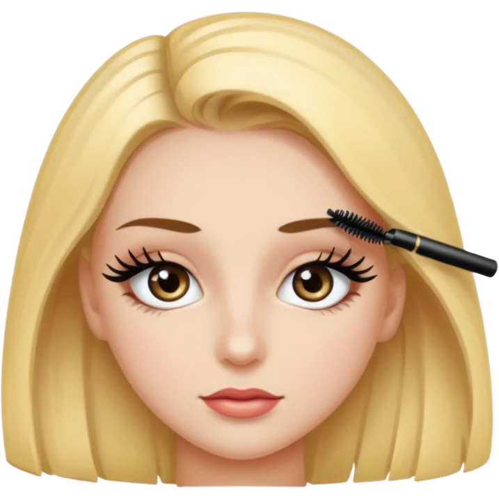 Girl with mascara  emoji