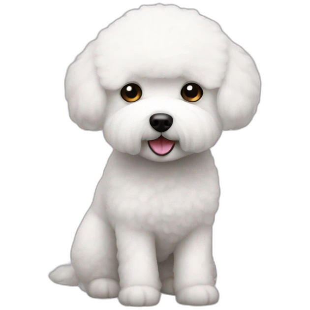 3 leg bichon frise emoji