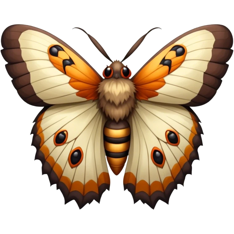 Powerful moth emoji