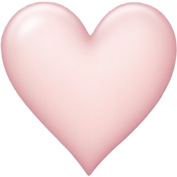 Light pastel pink heart emoji