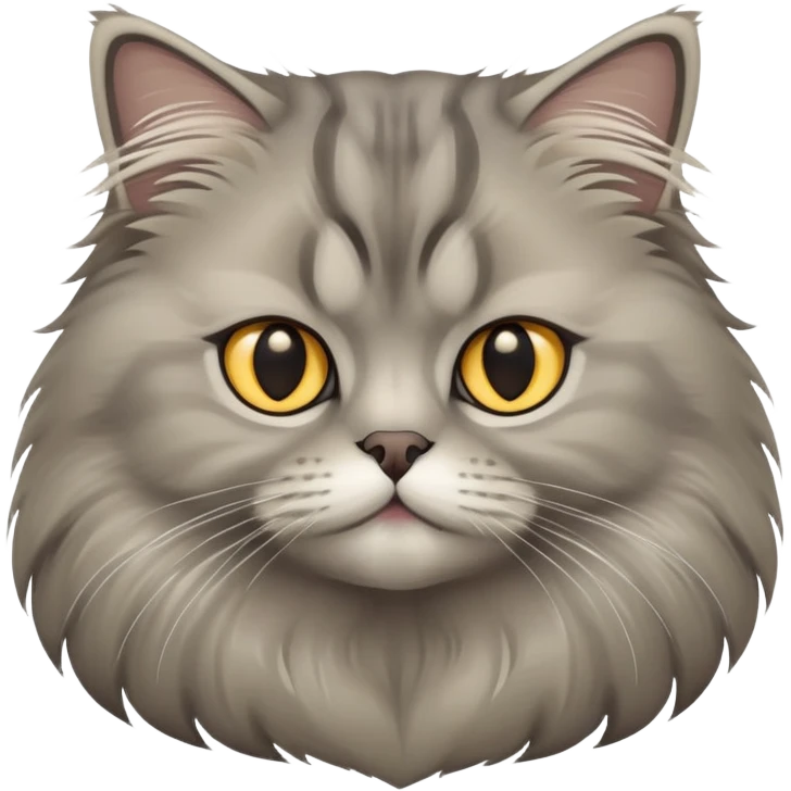 grey siberian cat emoji