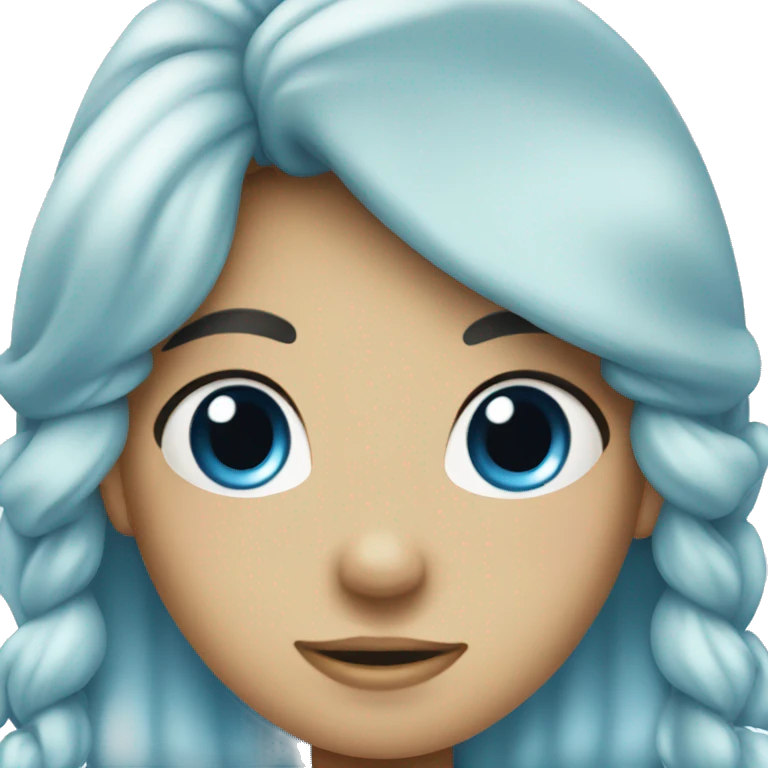 Blue bow emoji