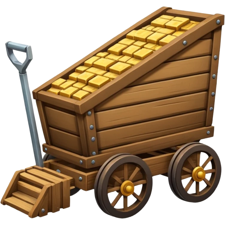 goldmine with minecart emoji