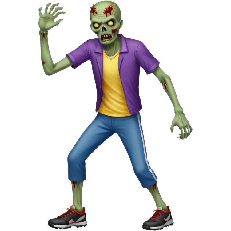 sportmen zombie full body emoji