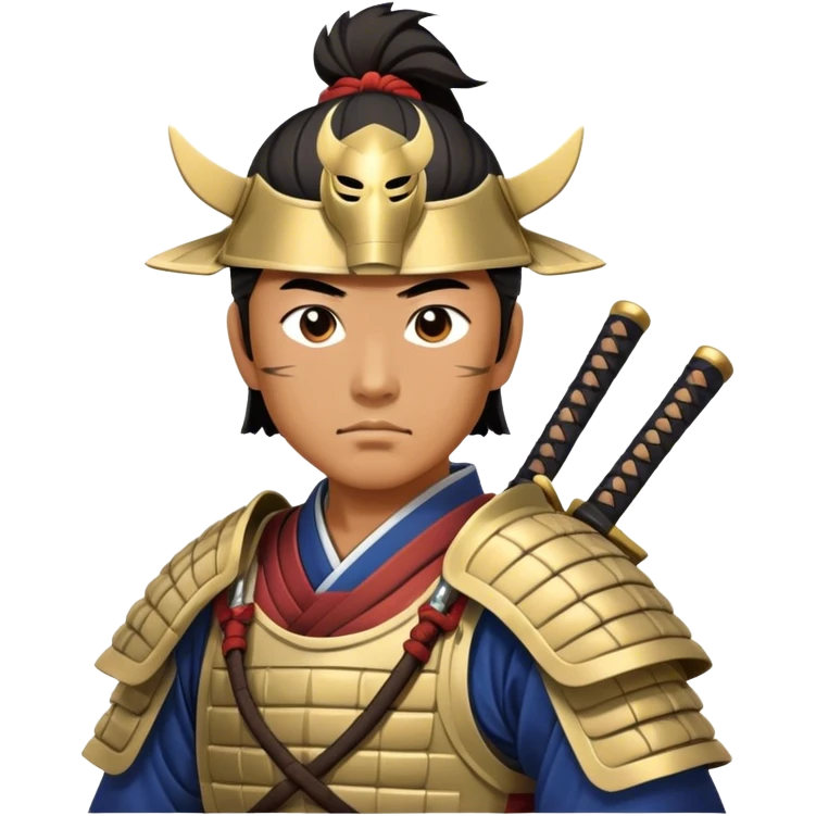 Realistic Ancient samurai ￼ emoji