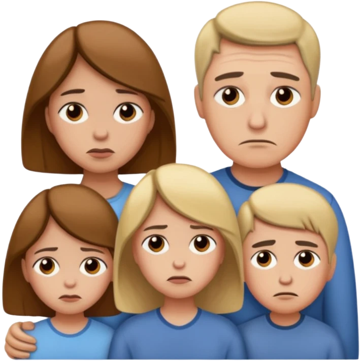 sad family  emoji