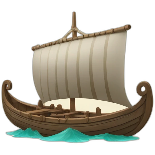Viking longboat emoji