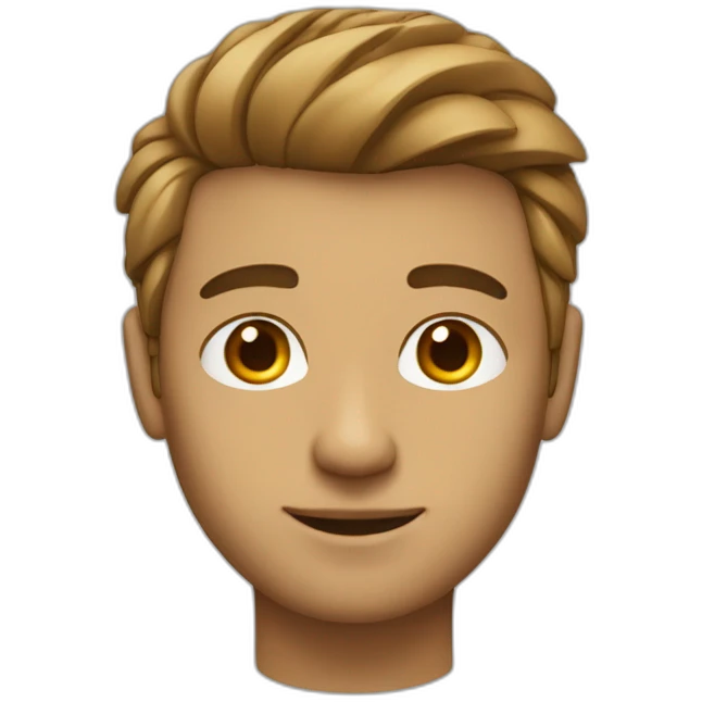 programmer is of wheatish complexion, neither tall nor short, with somewhat soft hair. When styled, their hair tends to be somewhat thick on the top and relatively thin on the sides. emoji