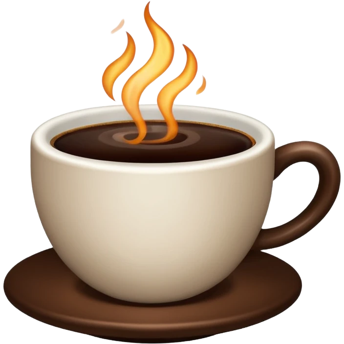 Coffee without Saucer. emoji