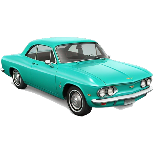 Chevy Corvair turquoise emoji