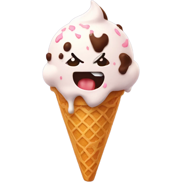 Diablo with an ice cream emoji