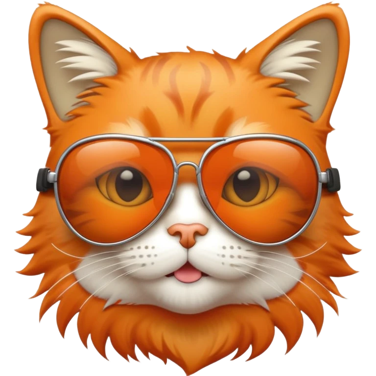 Cool cat with aviator sunglasses emoji