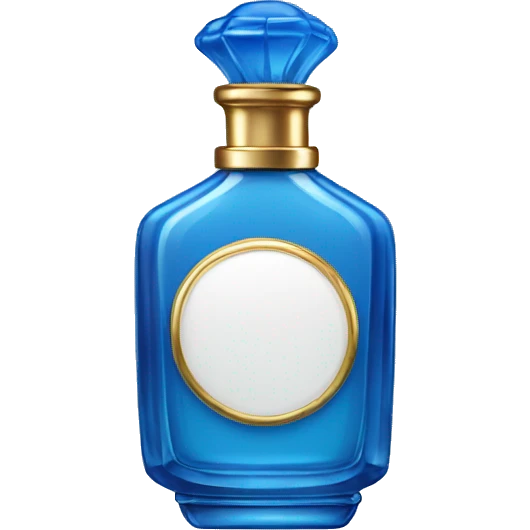 Blue perfume bottle emoji