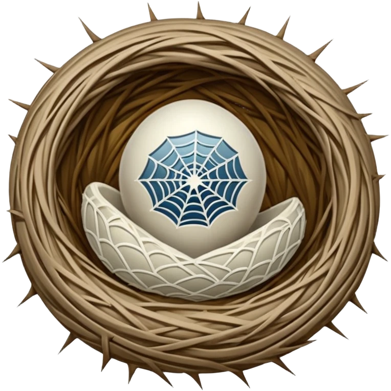 spiderweb nest emoji