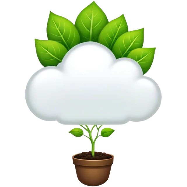 seed in a white thought bubble growing emoji